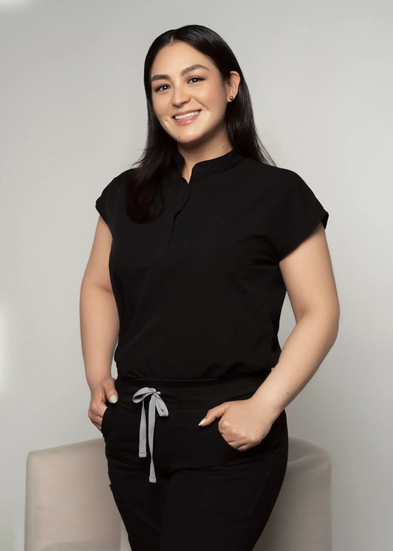 Picture of an dentist smiling